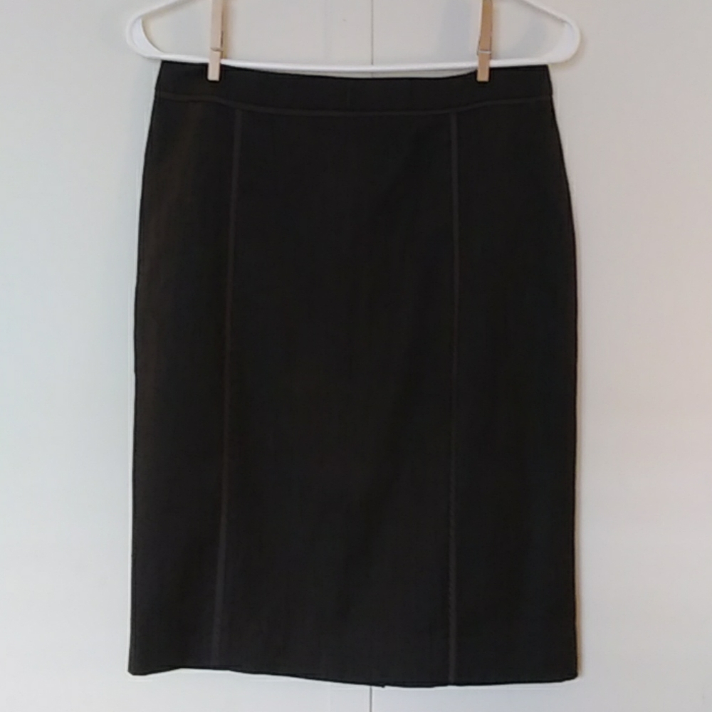 Teenflo pencil skirt wool gray/black suit size 6